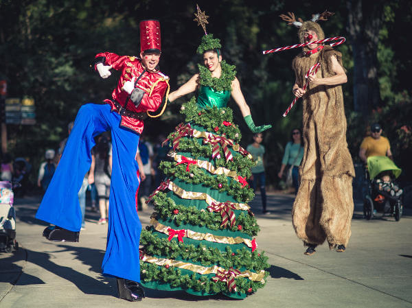 tree stilt walkers