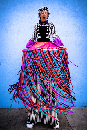 stilt walkers